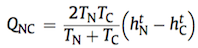 Qnc=(2TnTc)/(Tn+Tc) . (Hn-Hc)